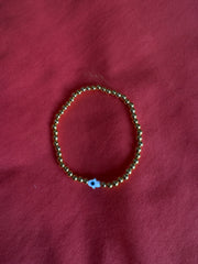 14k Gold Filled Evil Eye Bracelet