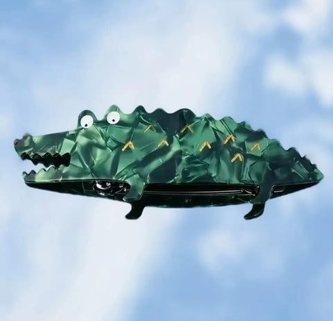 Happy Lil Alligator Hair Clip