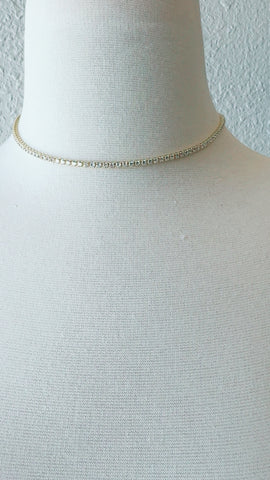 Tennis Choker w/Fold Over Clasp