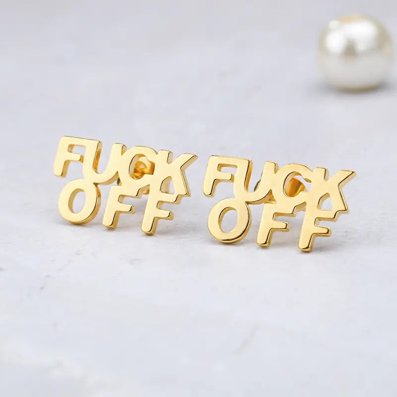 F*ck Off Earrings
