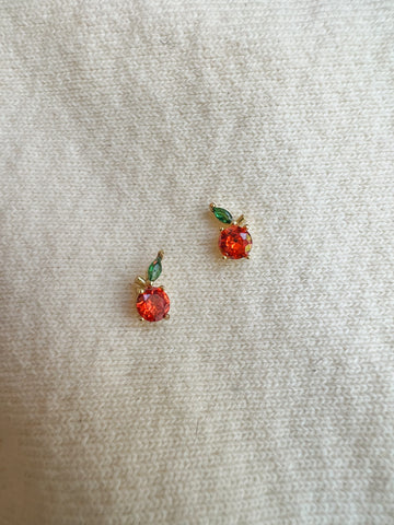 Peach Gem Earrings