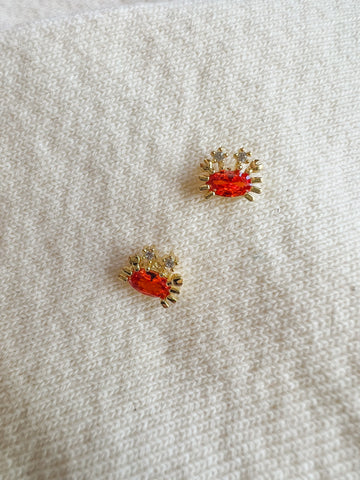 Crab Gem Earrings