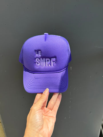 LE SURF. Purple Trucker Hat