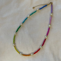 Multi Pearl Beaded Necklace