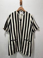 Vintage Black/White Striped Tunic