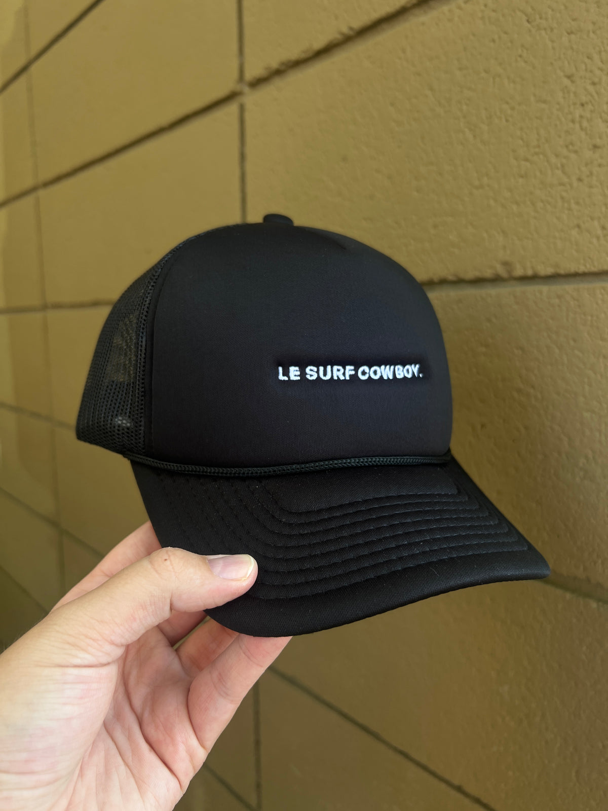 Le Surf Micro Hat LE SURF ICONIC FOAM TRUCKER HAT - RED / WHITE main image 4