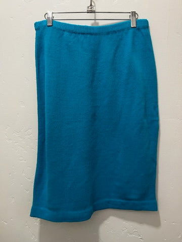 Vintage Blue Knit Skirt