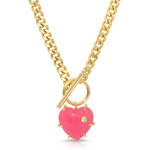 Lover Necklace- Hot Pink