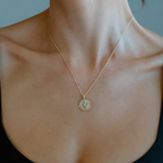 Venus Moon Necklace- Clear