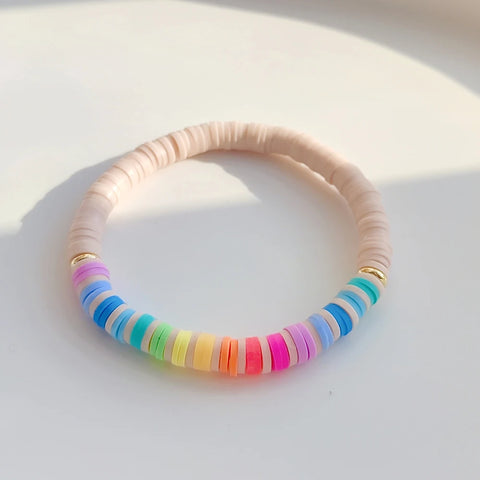 Rainbow Disc Bracelet