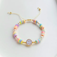 Rainbow Smiley Bracelet Set