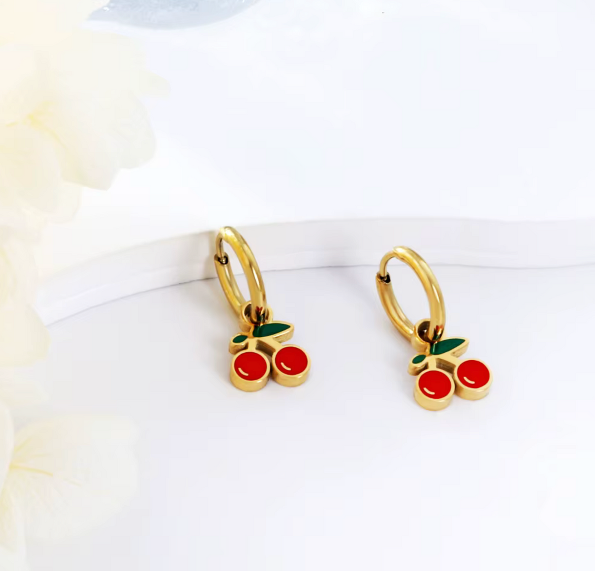 Cherry Charm Earrings