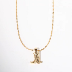 Western Boot Necklace