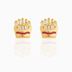 French Fry Gem Earrings