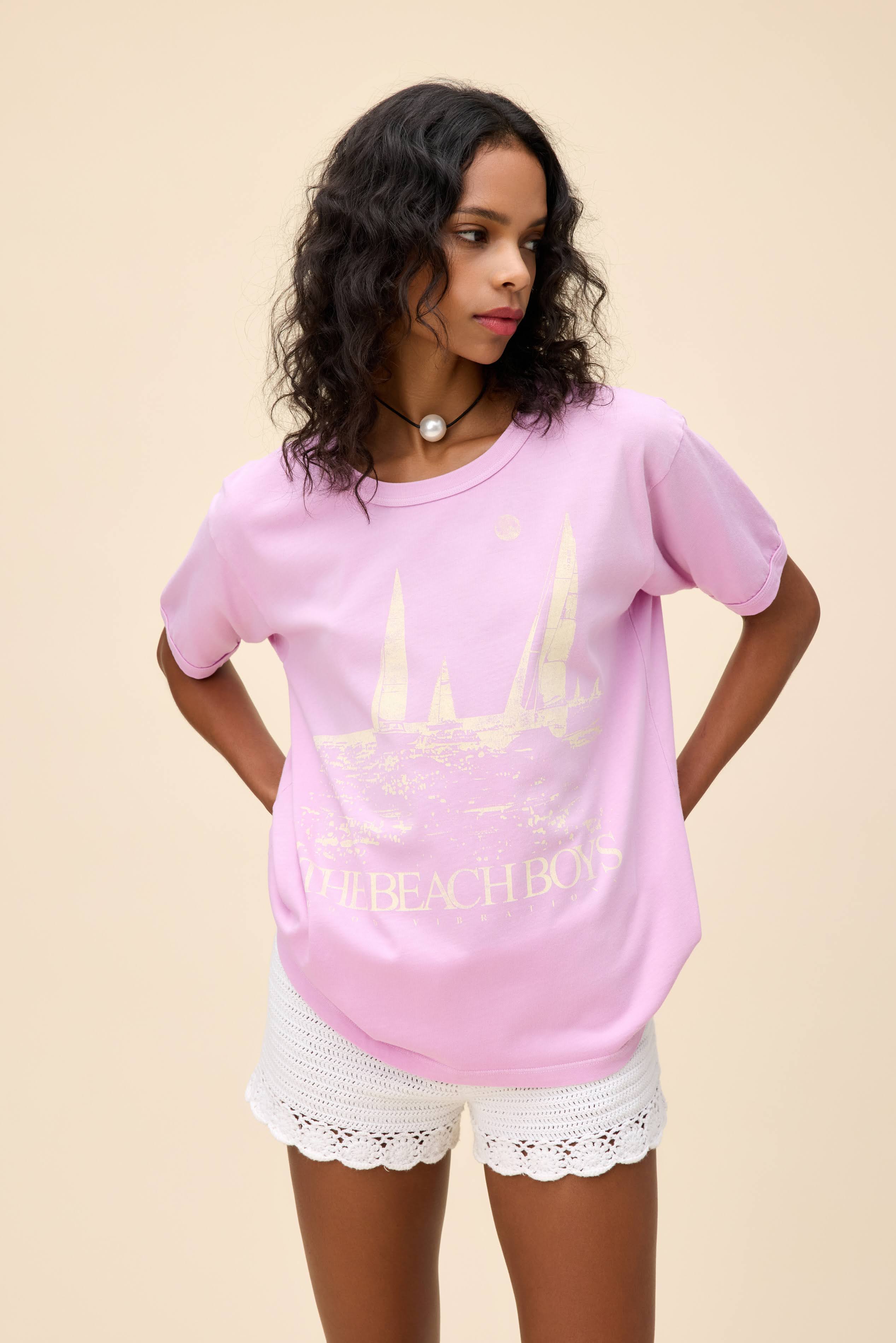 Beach Boys Oversized Ringer Tee