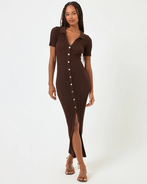 
            
                Load image into Gallery viewer, Undertow Dress- Espresso Bean
            
        