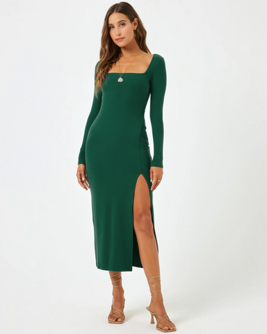 Windsor Dress- Emerald