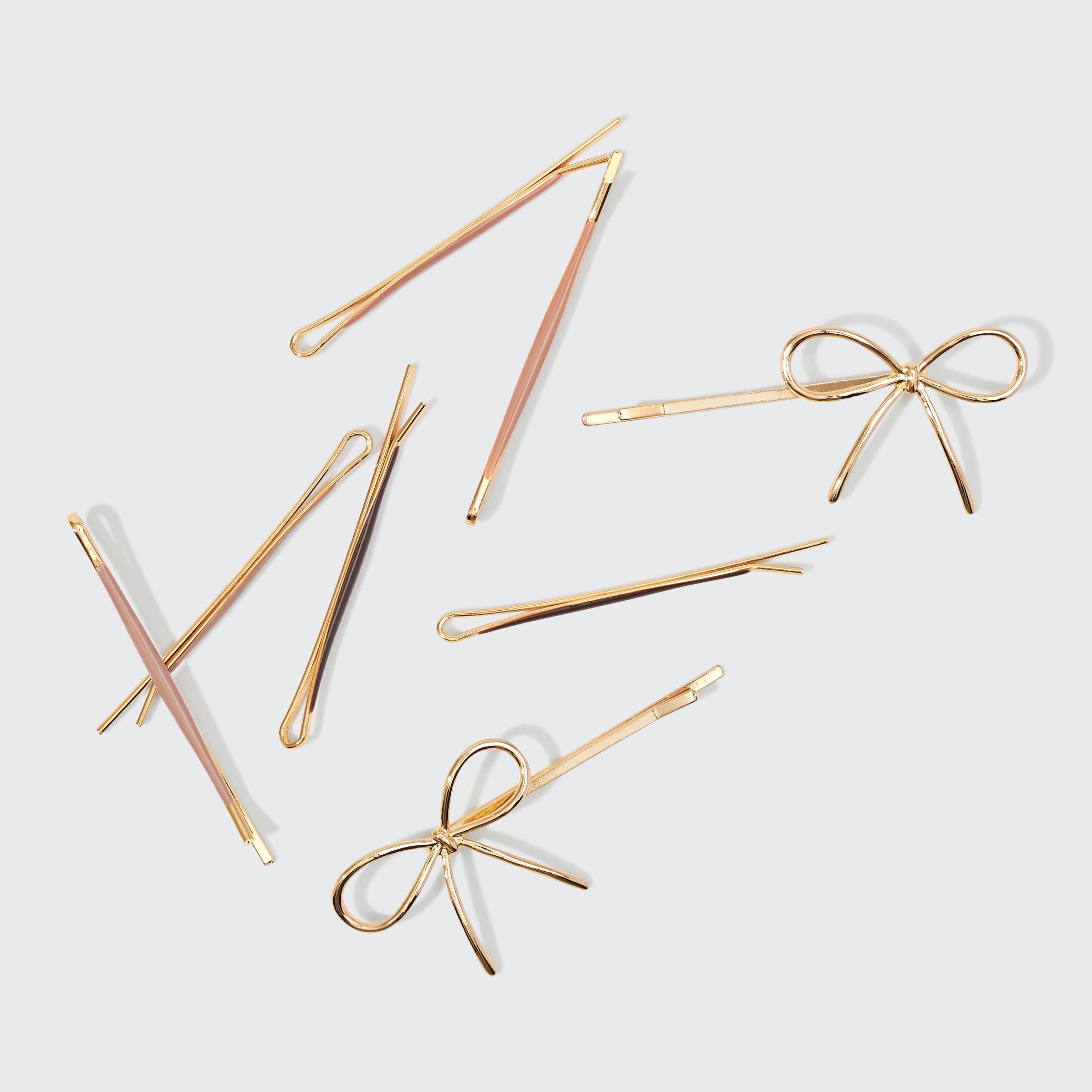 Cloud & Bow Bobby Pins Set