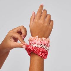 Ruched Satin Scrunchies
