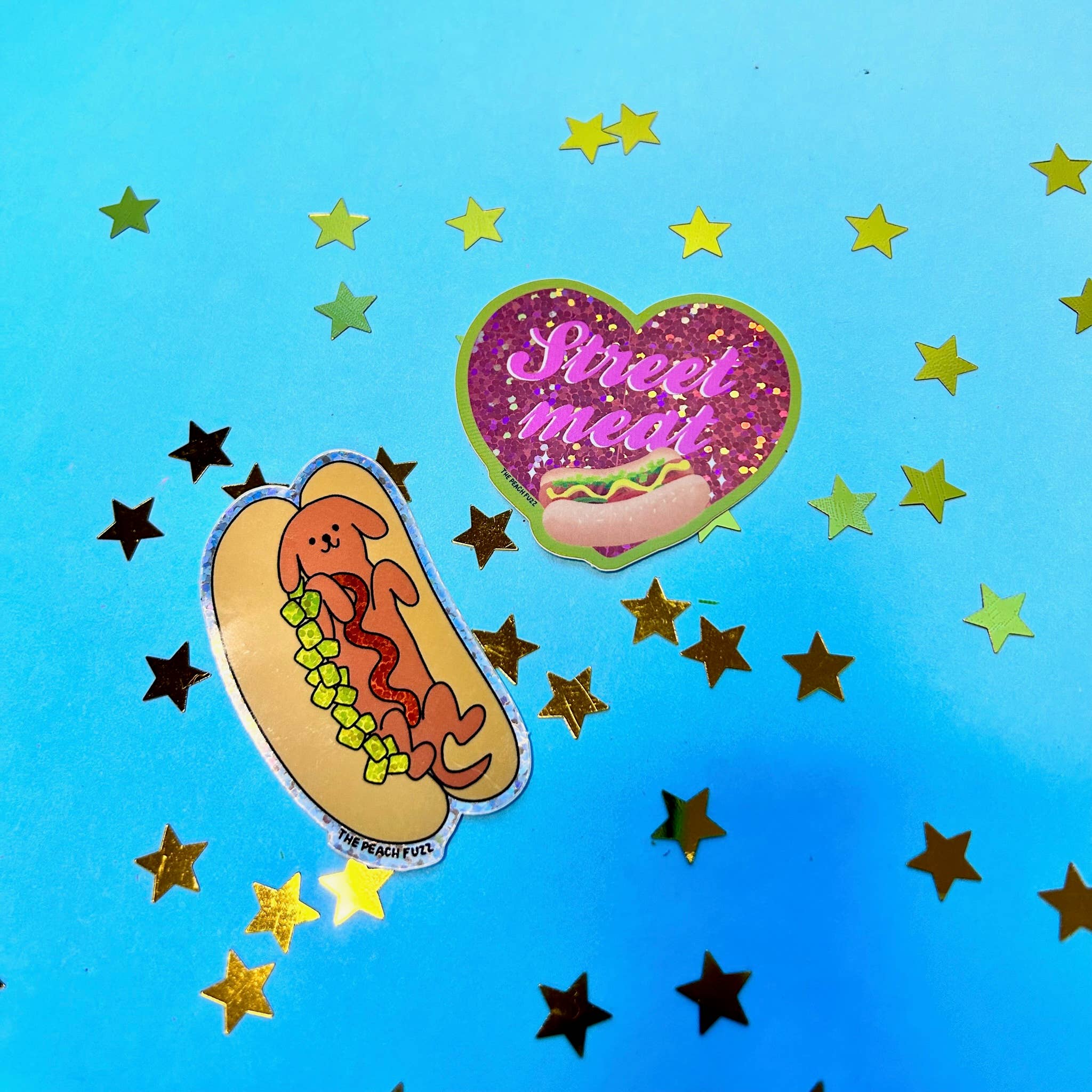 Street Meat Glitter Sticker