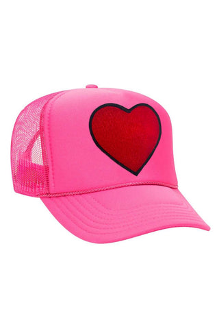 Heart- Vintage Low Rise Trucker Hat