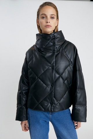 Gwinnet Quilted Jacket- Black