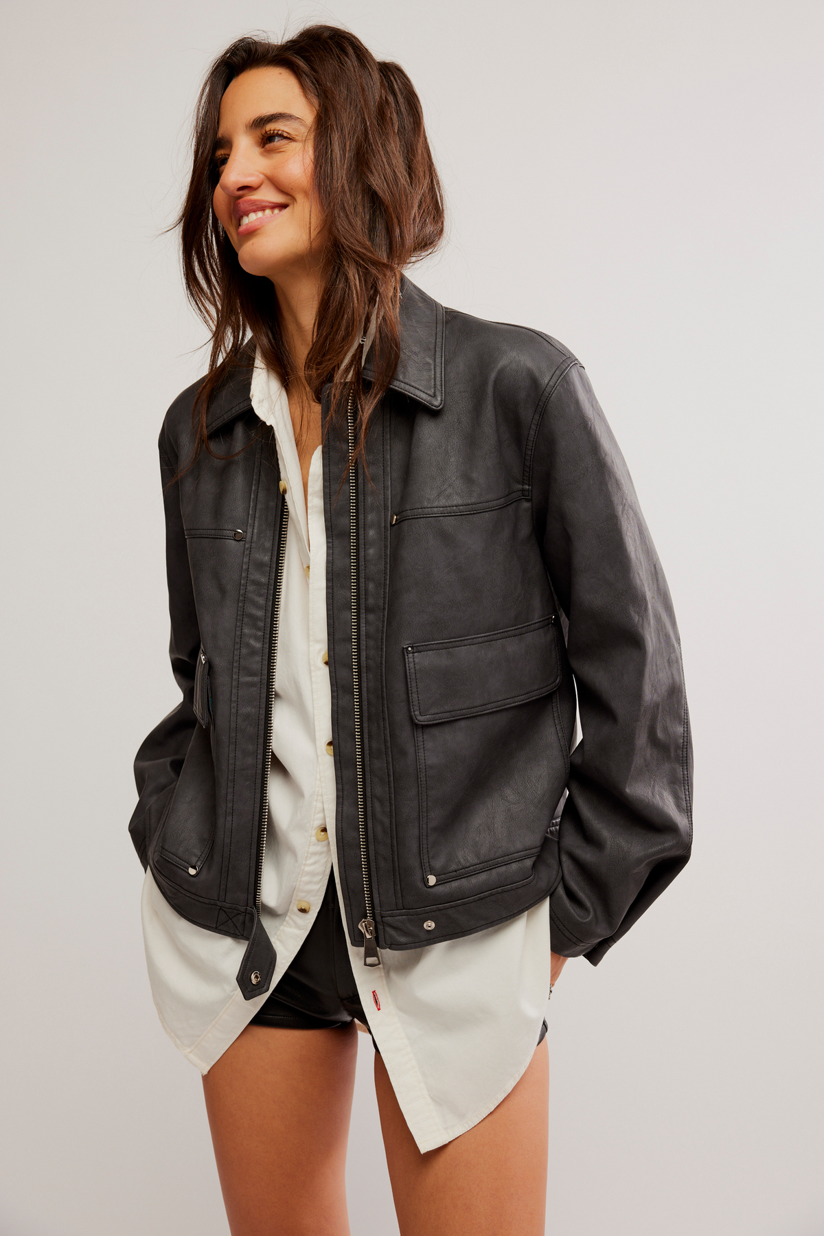 Blaire Vegan Leather Jacket