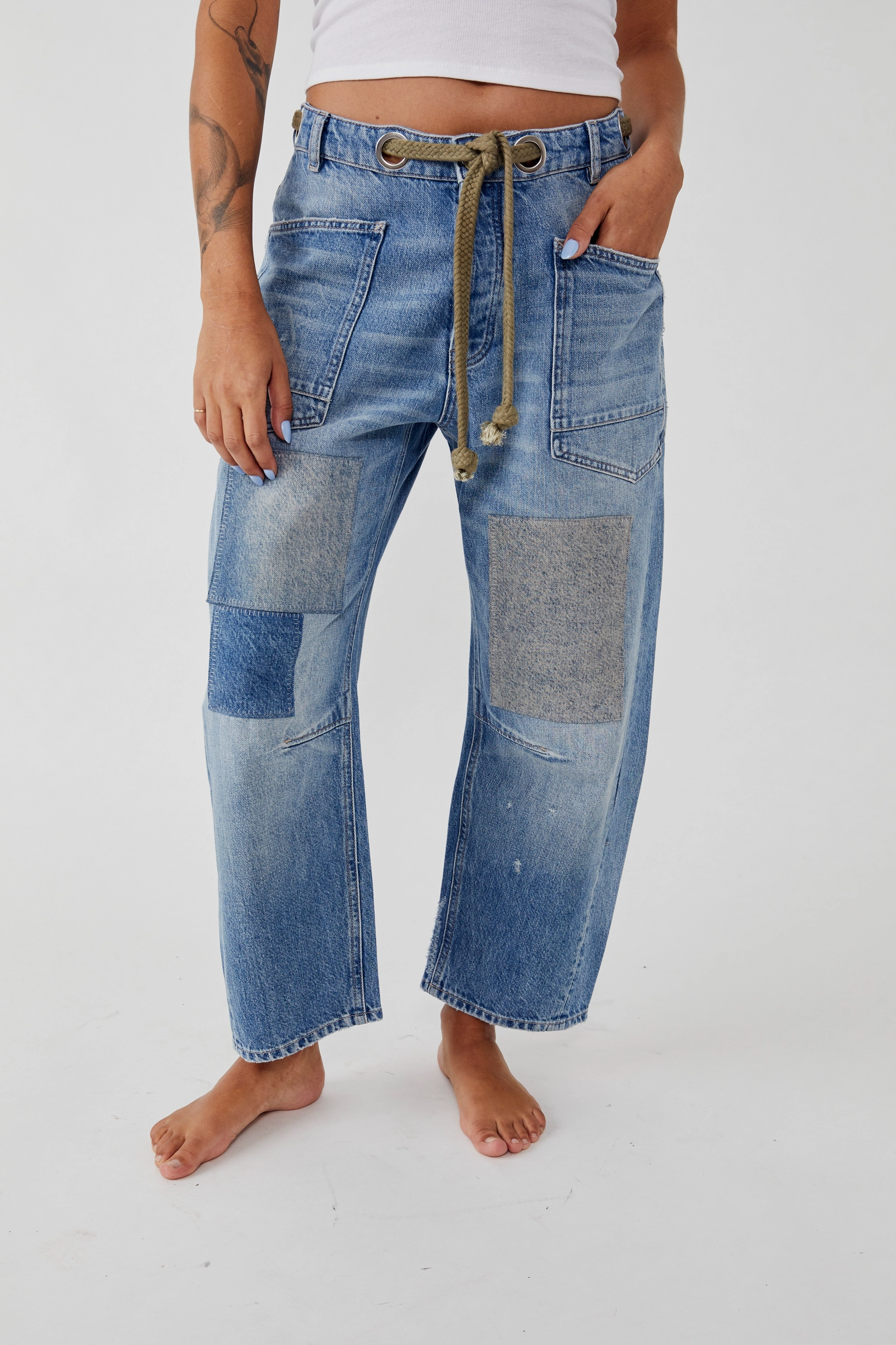 Moxie Low Slung Barrel Jeans