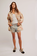 Avery Print Denim Jacket