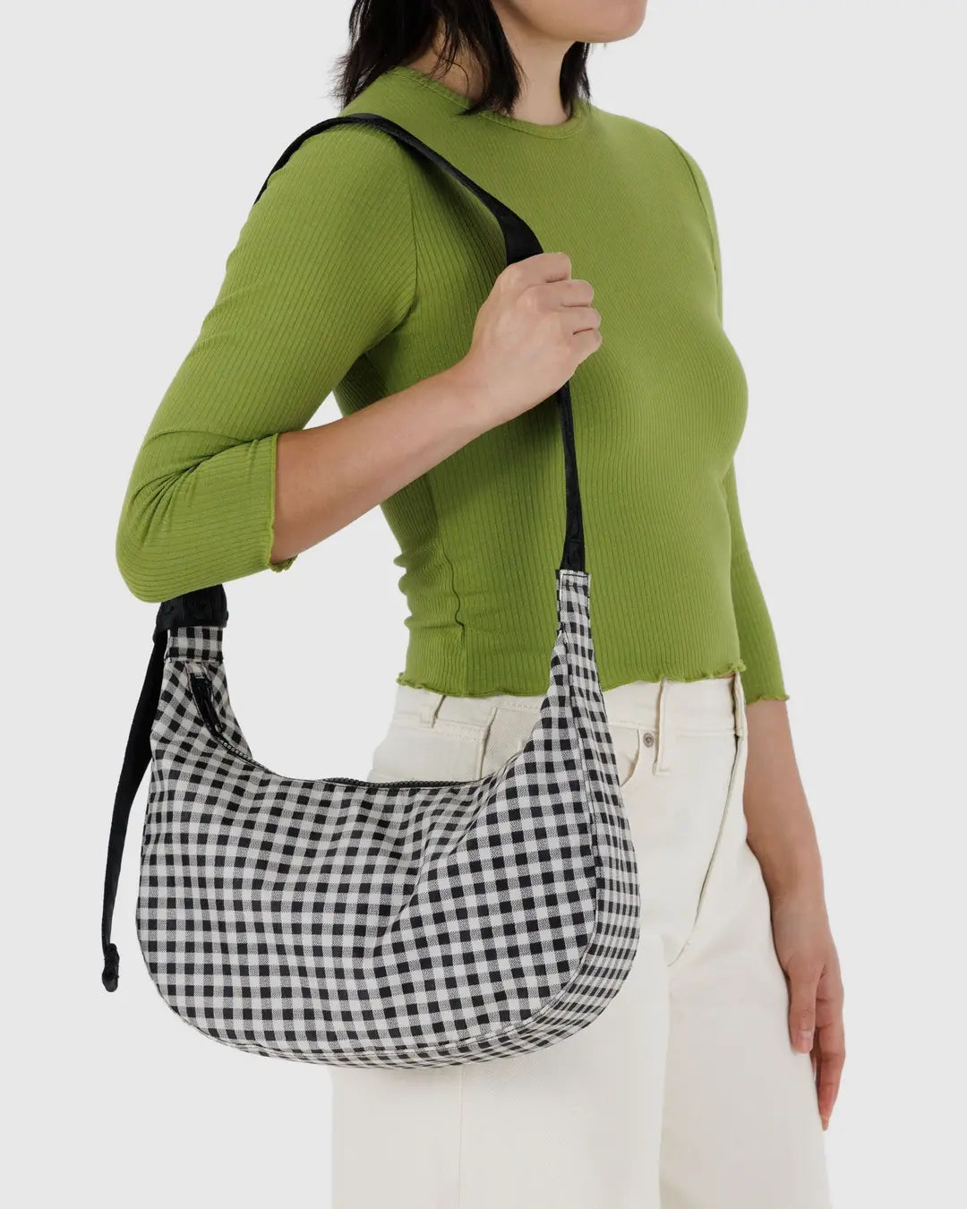 Medium Nylon Crescent Bag