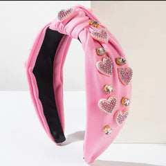 Heart Rhinestone Headband