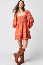 Endless Afternoon Dress- Chili