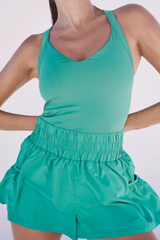 Get Your Flirt On Shortsie- Sport Green