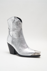 Brayden Western Boot- Pewter