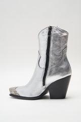 Brayden Western Boot- Pewter