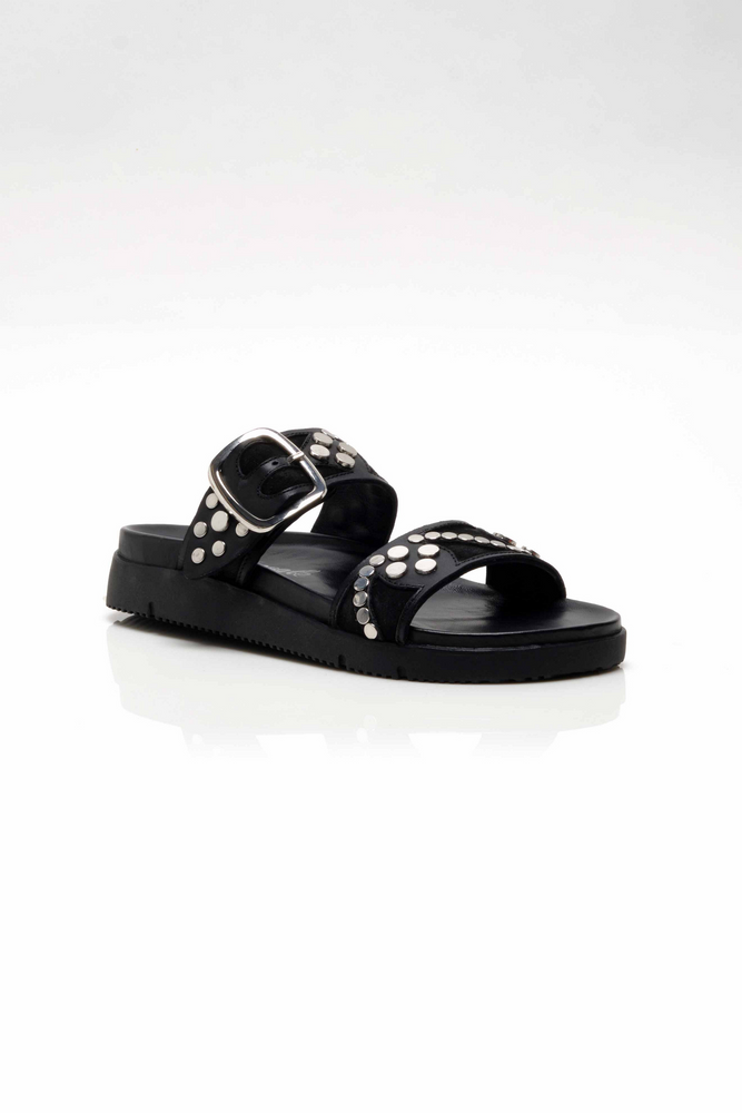 Revelry Studded Sandal- Black