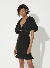 Camryn Mini Dress- Charcoal