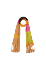 Cashmere Oversized Multi Tones Striped Scarf