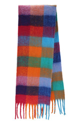 Oversized Multi Checker Cashmere Scarf