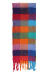 Oversized Multi Checker Cashmere Scarf