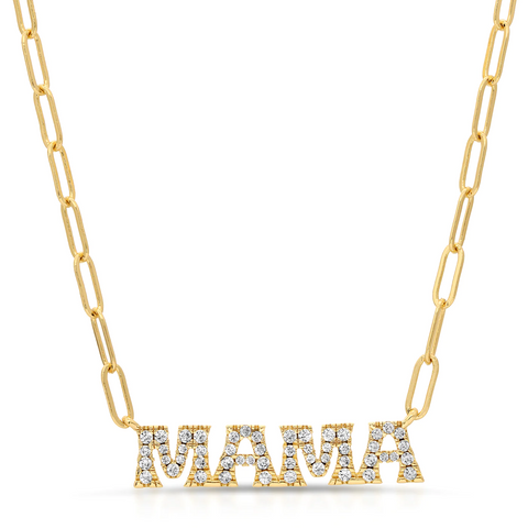 Mama Necklace- White