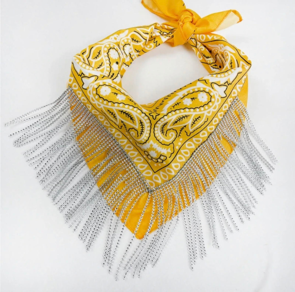 Blinged Out Bandana- Yellow