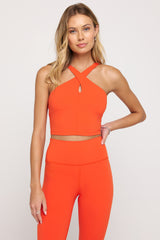 Jules Cross Neck Crop Tank