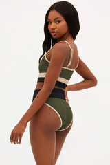 Emmy Bottom Olive Colorblock