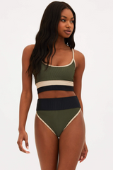 Emmy Bottom Olive Colorblock