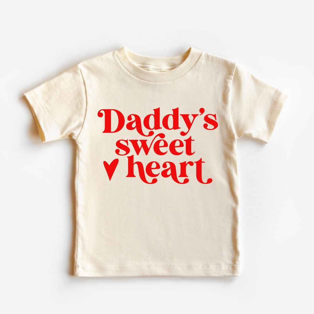 Daddy's Sweet Heart Valentines Day Shirt-Natural
