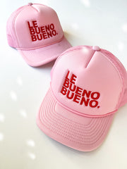 Le Bueno Bueno. Trucker Hat- Pink/Red