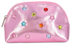 Pink Candy Gem Oval Cosmetic Bag