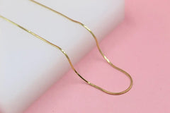 18K Gold Filled Snake Box Chain