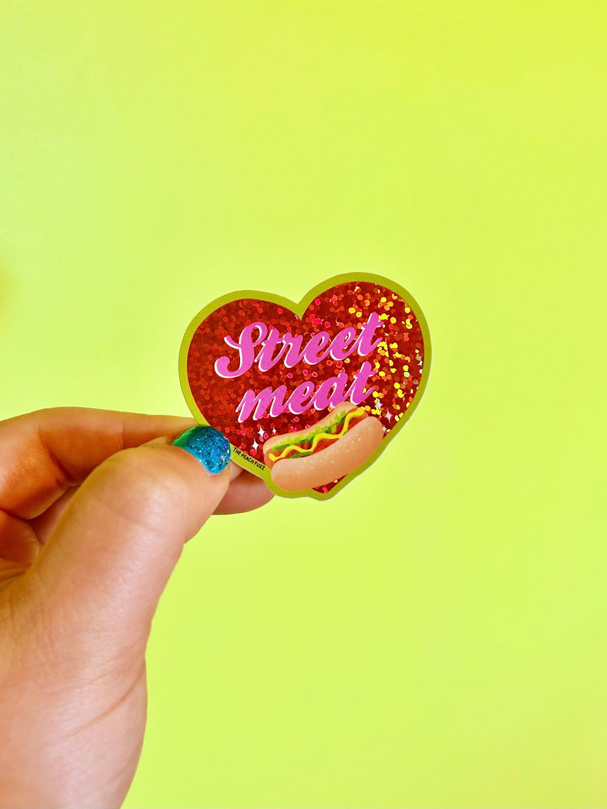 Street Meat Glitter Sticker